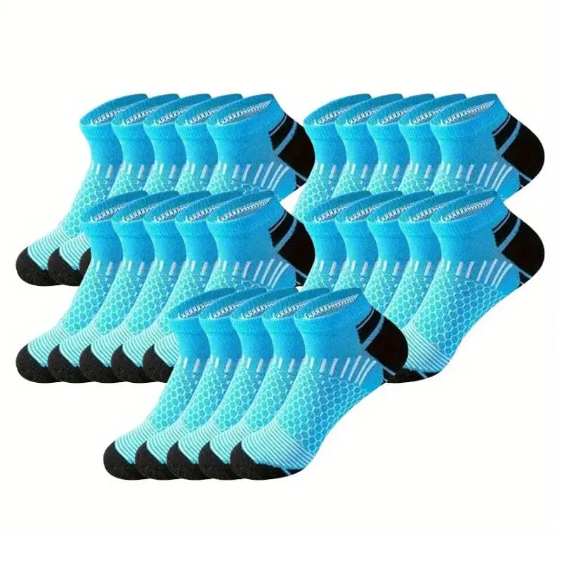 10-Pairs: Men's Athletic Ankle Socks