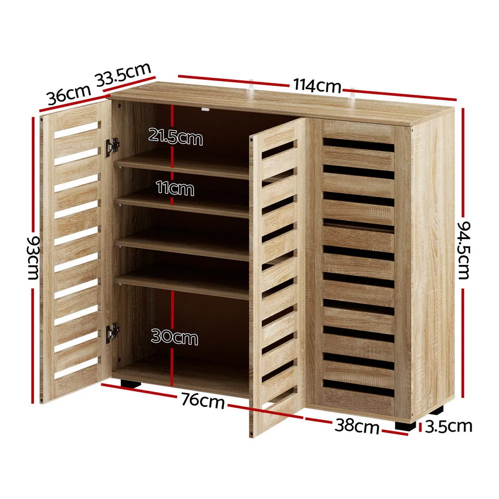 Adjustable Storage Shoe Cabinet, 30 Pairs, Particle Board - Artiss