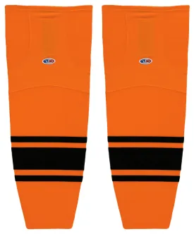 Athletic Knit (AK) HS2100-263 Orange/Black Mesh Ice Hockey Socks