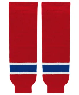 Athletic Knit (AK) HS630-308 Edmonton Oil Kings Red Knit Ice Hockey Socks