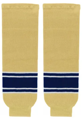 Athletic Knit (AK) HS630-522 University of Notre Dame Fighting Irish Vegas Gold Knit Ice Hockey Socks