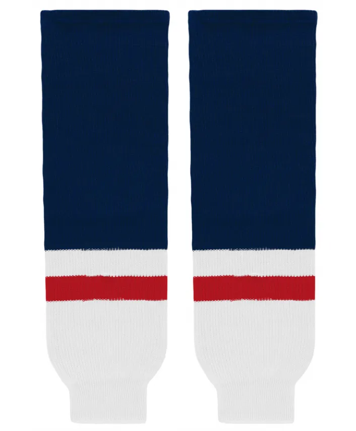 Athletic Knit (AK) HS630-807 2008 Washington Capitals White Knit Ice Hockey Socks