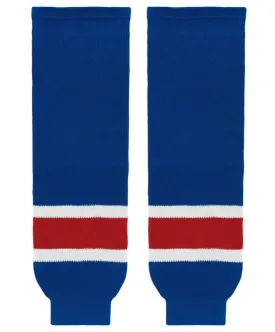 Athletic Knit (AK) HS630-812 Spokane Chiefs Royal Blue Knit Ice Hockey Socks