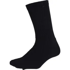 Black - Athletic Crew Socks Pair - USA Made