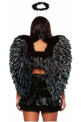 Black Feather Wings - Adults