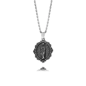 Blessed Christianity Virgin Mary Vintage Virgencita Necklace