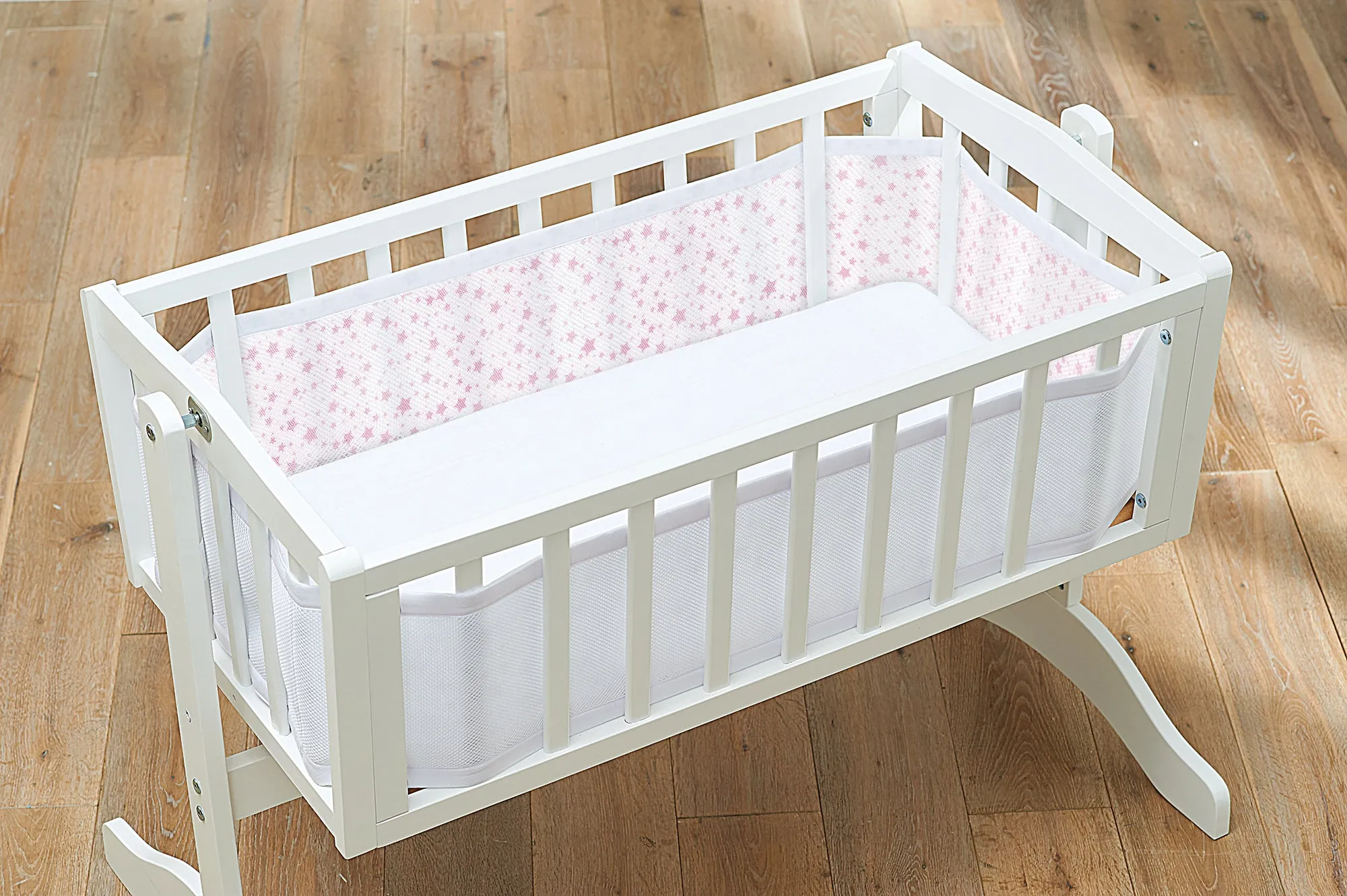 Breathable Baby Four Sided Mesh Crib Liner