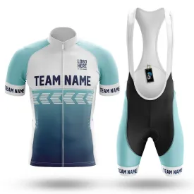 Custom Team Name S4 Blue - Men's Cycling Kit