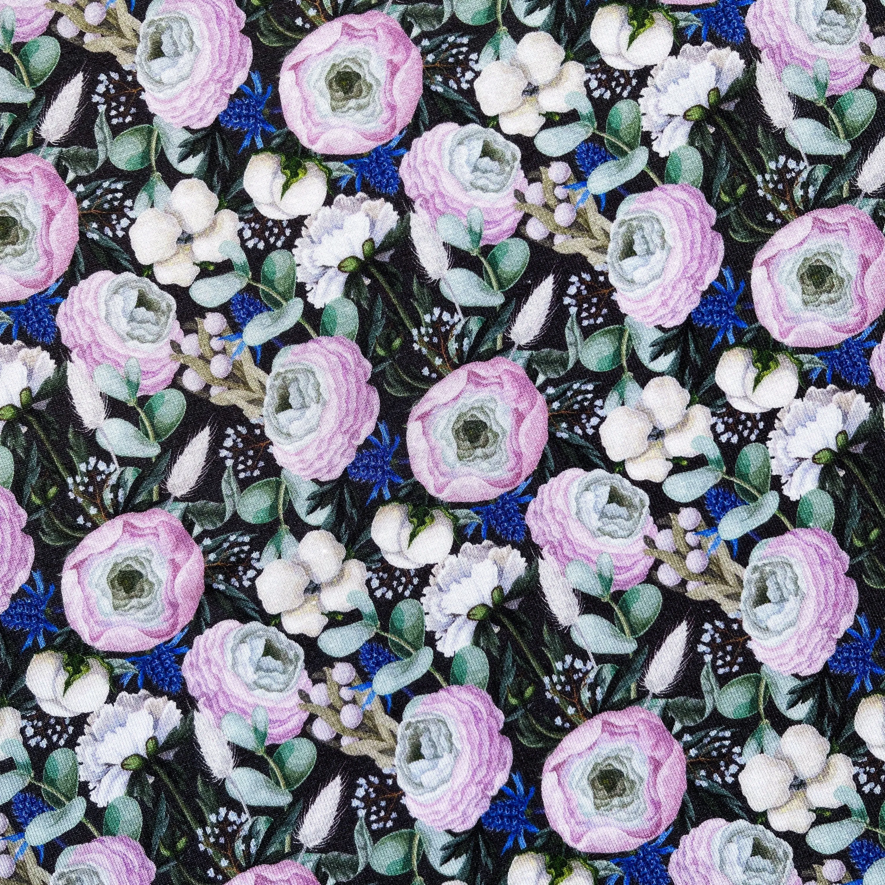 Ice Bouquet Bamboo Jersey Print Yardage