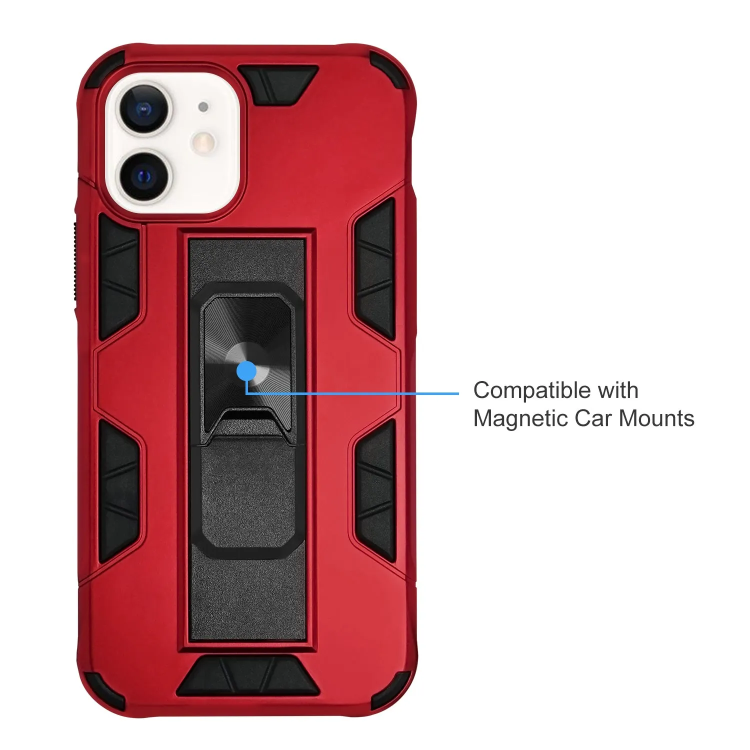 iPhone 12 Case - Heavy-Duty, Kickstand