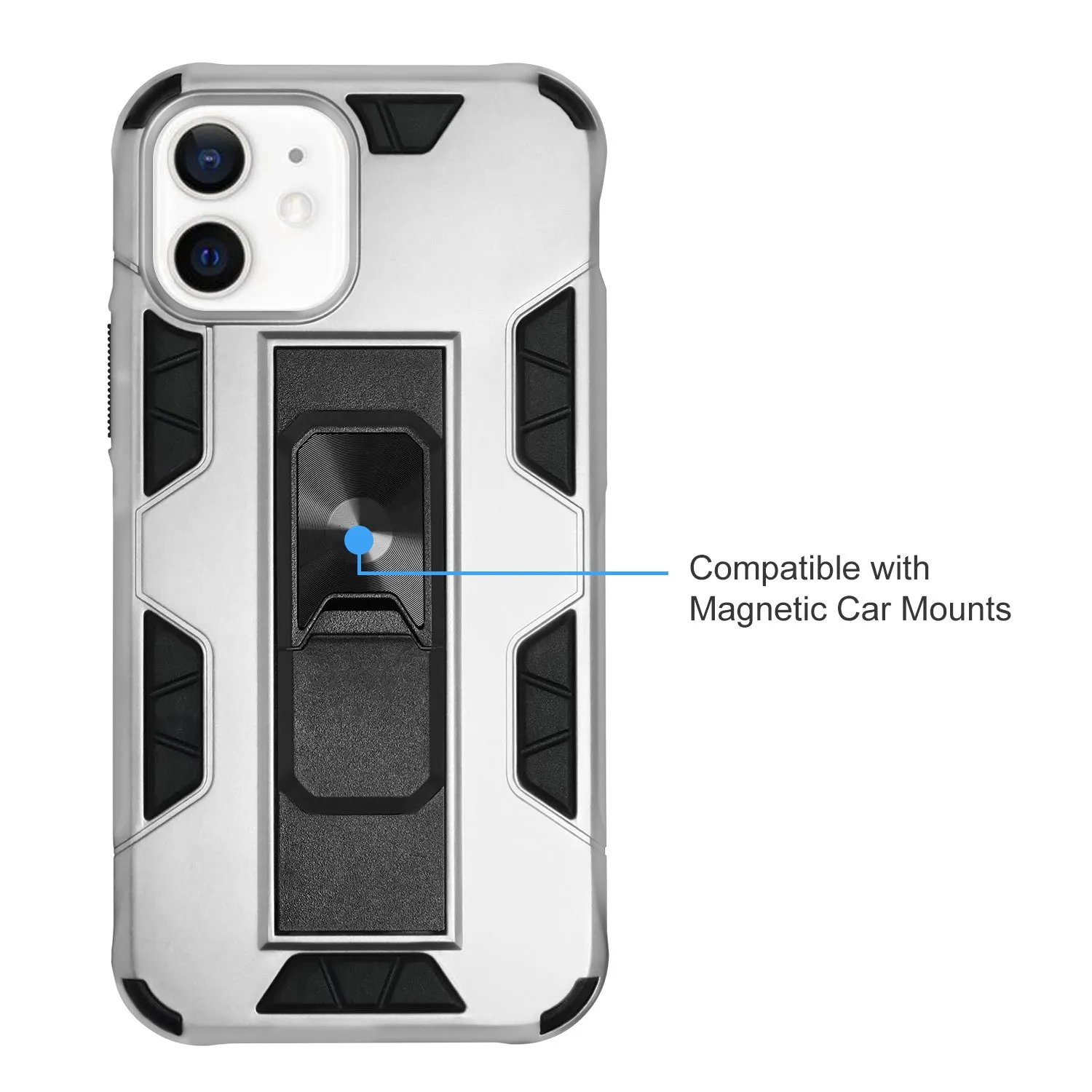 iPhone 12 Case - Heavy-Duty, Kickstand