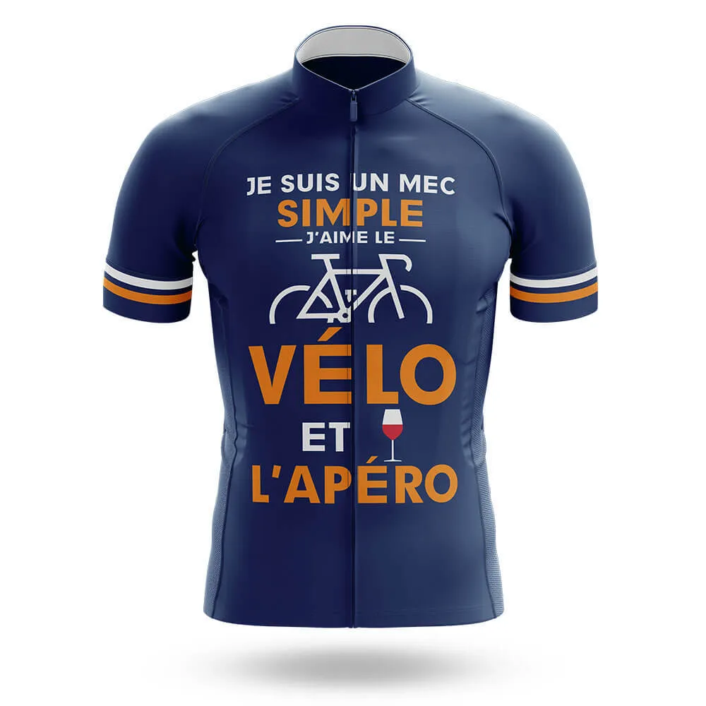 Je Suis Un Mec Simple - Navy - Men's Cycling Kit