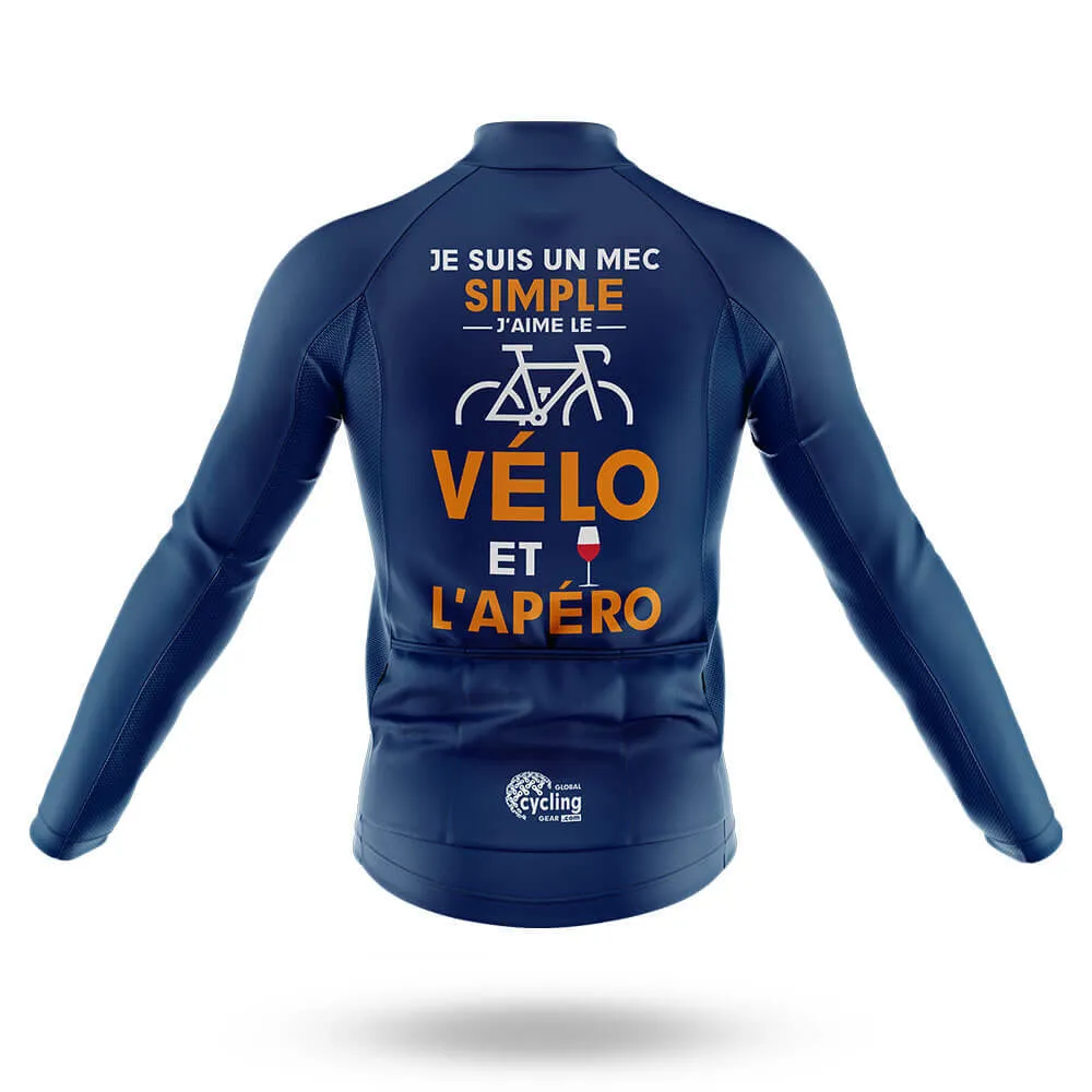 Je Suis Un Mec Simple - Navy - Men's Cycling Kit