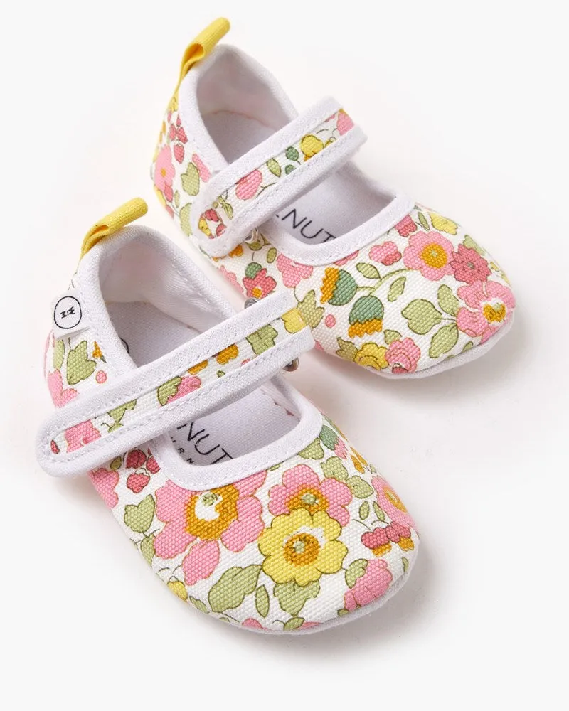 Liberty Baby Mary Jane Canvas - Betsy Yellow