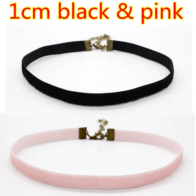 New Fashion Lady Simply Tattoo Collor Black Sexy Choker Necklace For Women Gothic Handmade Retro Statement Jewelry Ras De Cou