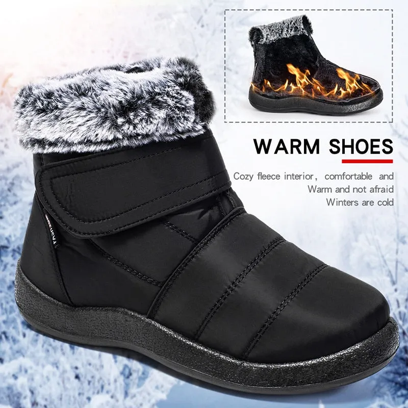 OCW Women Winter Boots Orthopedic Warm Fur Snow Ankle Waterproof Non Slip Boots