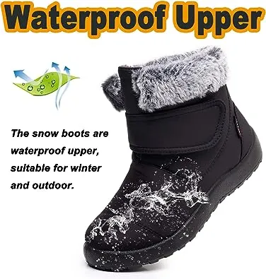 OCW Women Winter Boots Orthopedic Warm Fur Snow Ankle Waterproof Non Slip Boots