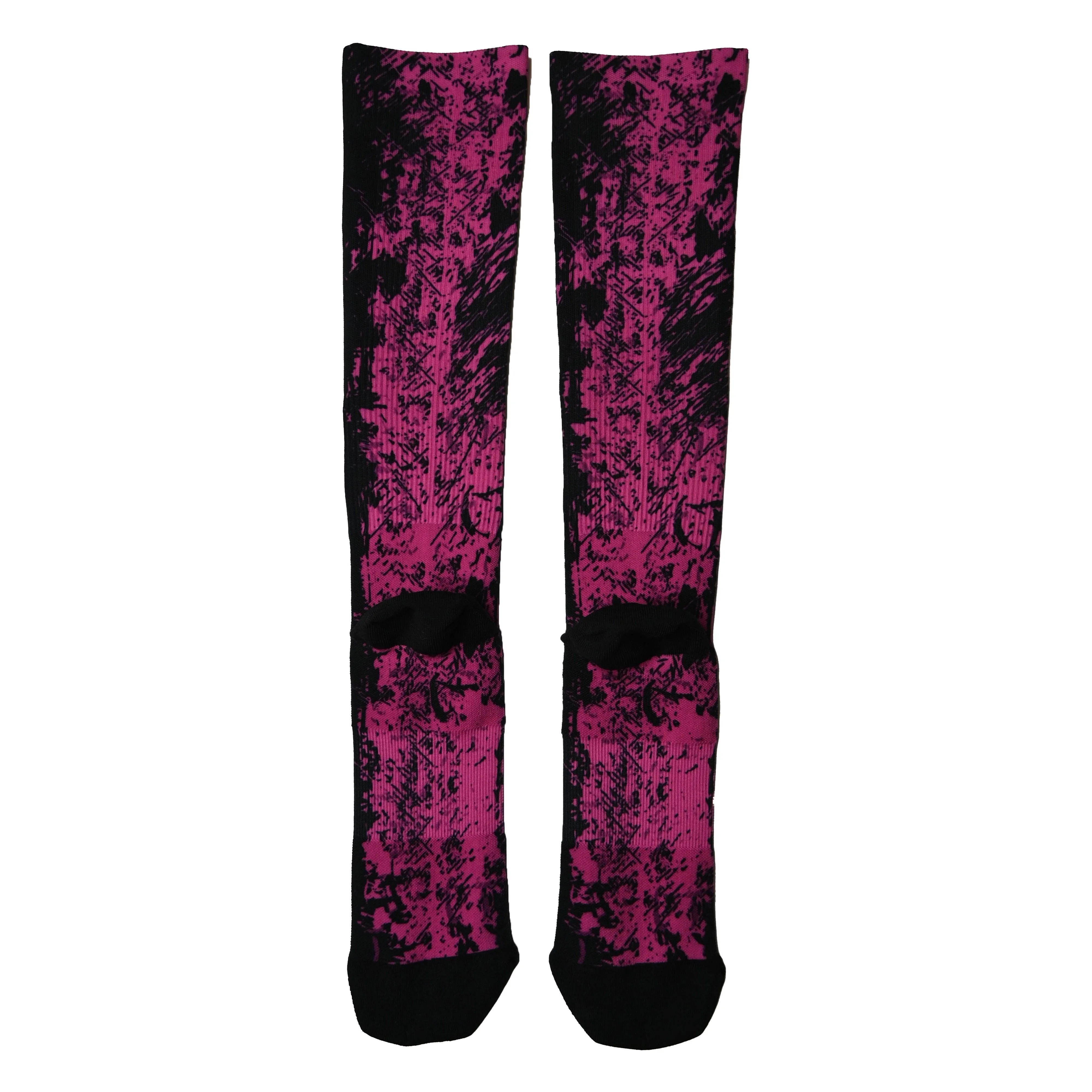 Pink Splattered Breast Cancer Compression Socks (20-30mmHg)