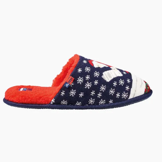 Reef Mens Tipsy Elves Slippers Santa Log