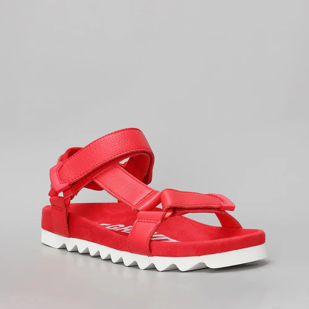 Rollie Sandal Tooth Wedge - Fiesta Red