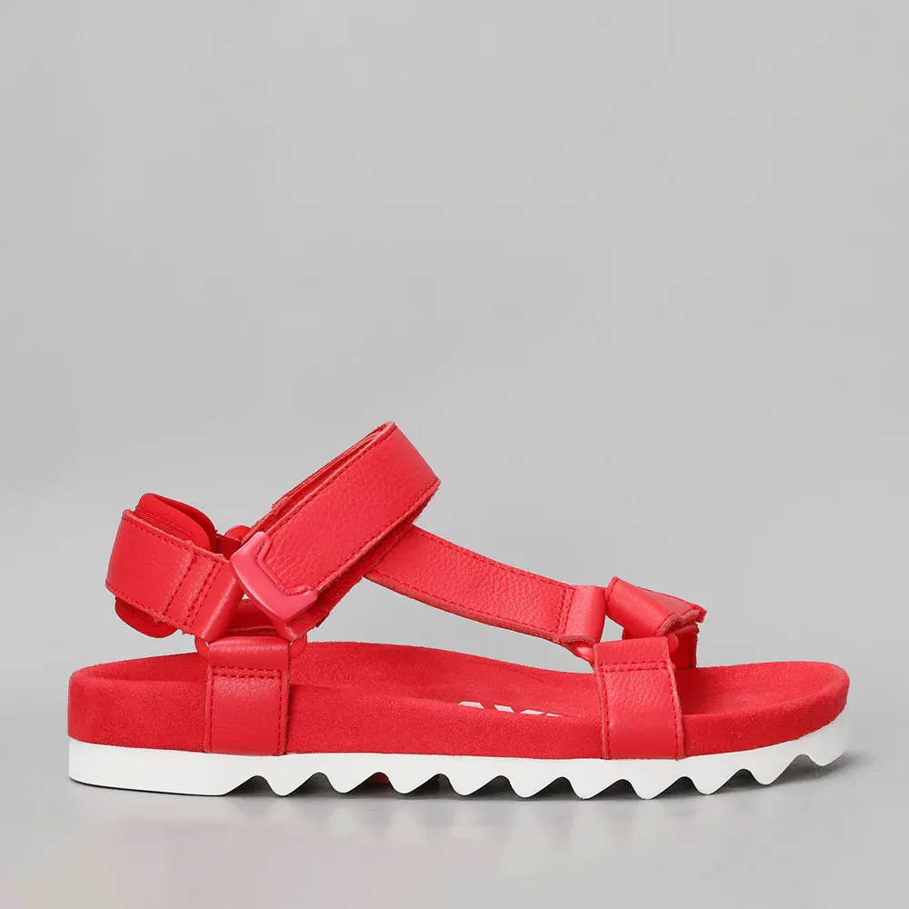 Rollie Sandal Tooth Wedge - Fiesta Red