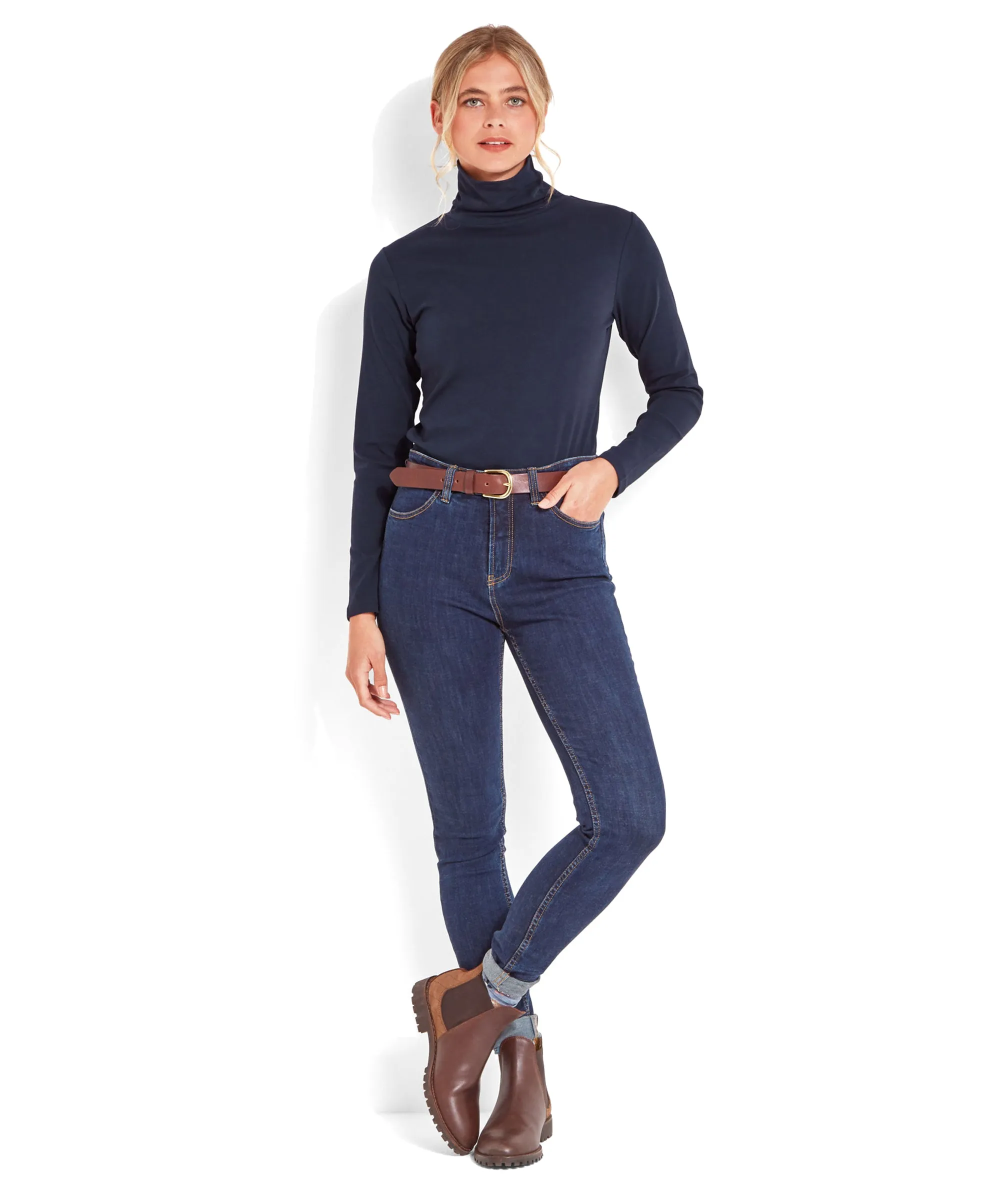 Rosedale Roll Neck - Navy