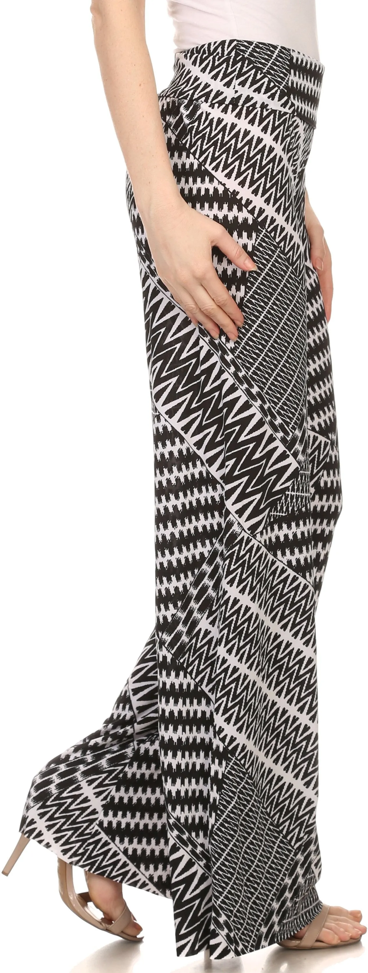 Sakkas Mikaela Spring / Summer Print Wide Leg Spandex Palazzo Pant