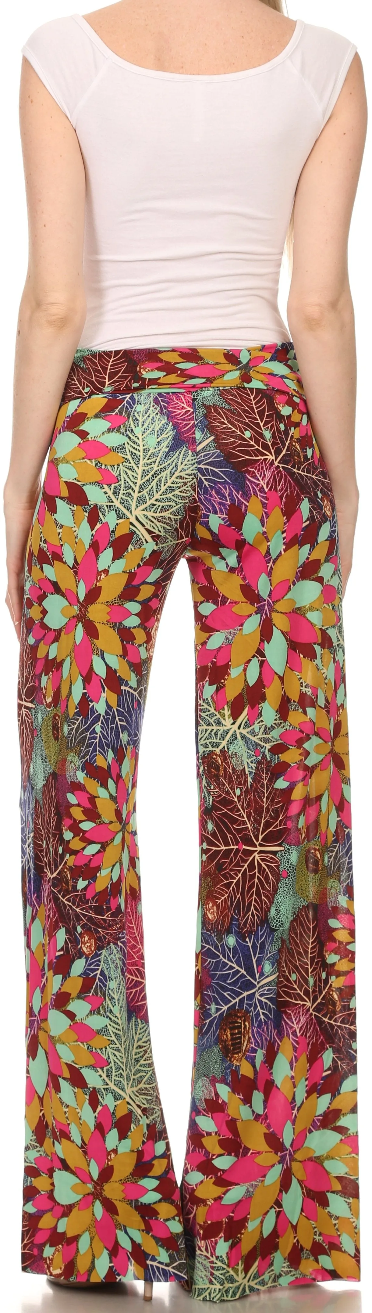 Sakkas Mikaela Spring / Summer Print Wide Leg Spandex Palazzo Pant