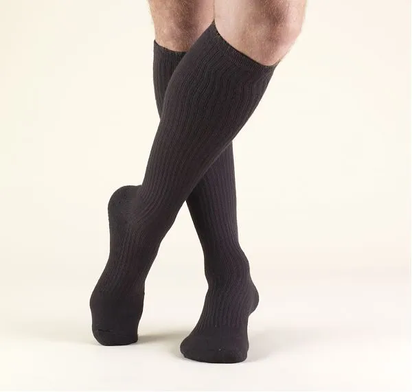 Second Skin Men's 15-20 mmHg Casual and Athletic Knee High Socks