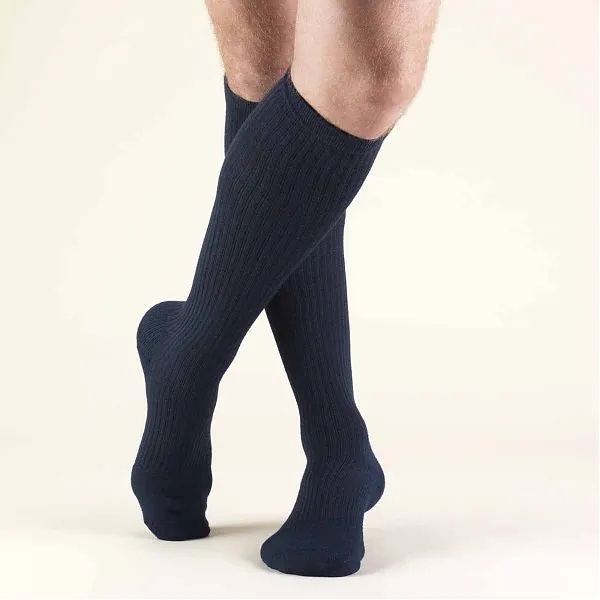 Second Skin Men's 15-20 mmHg Casual and Athletic Knee High Socks