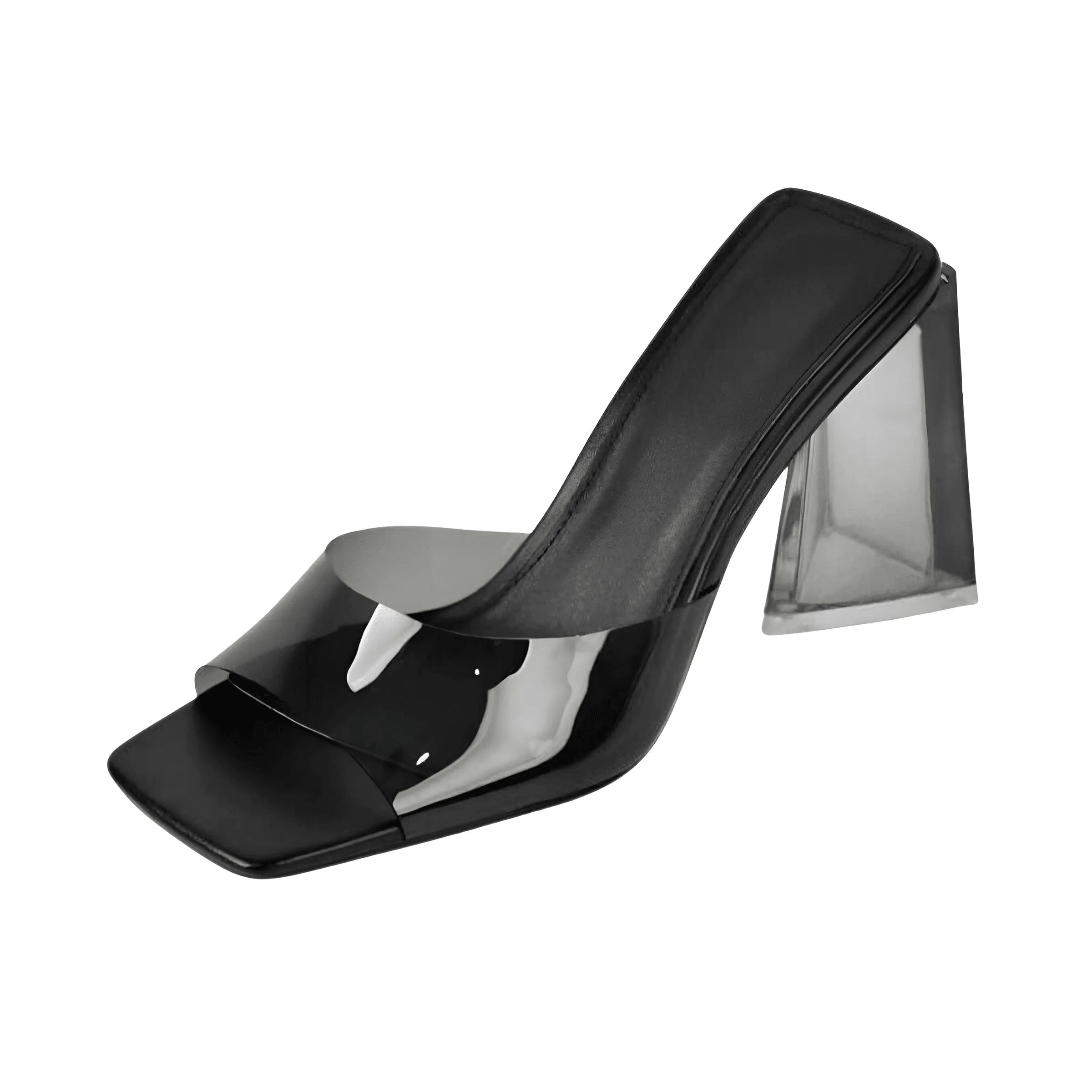 Square Toe Block Heel Sandals