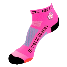 Steigen - Quarter Length Running Socks - Pink