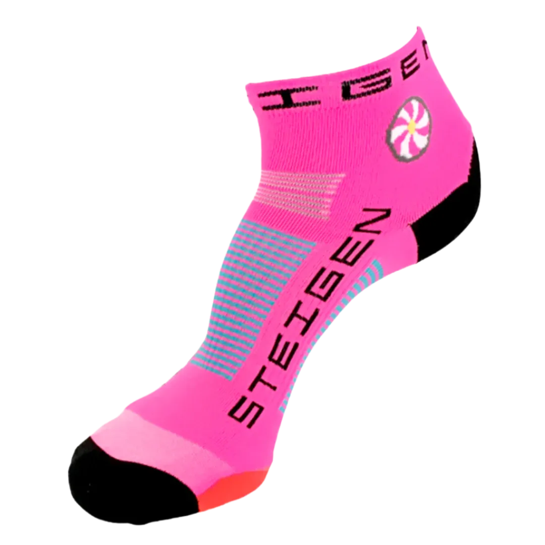 Steigen - Quarter Length Running Socks - Pink