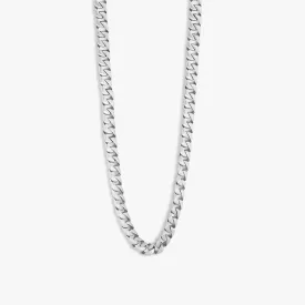 THOMPSON Silver Stainless Steel Catena Necklace